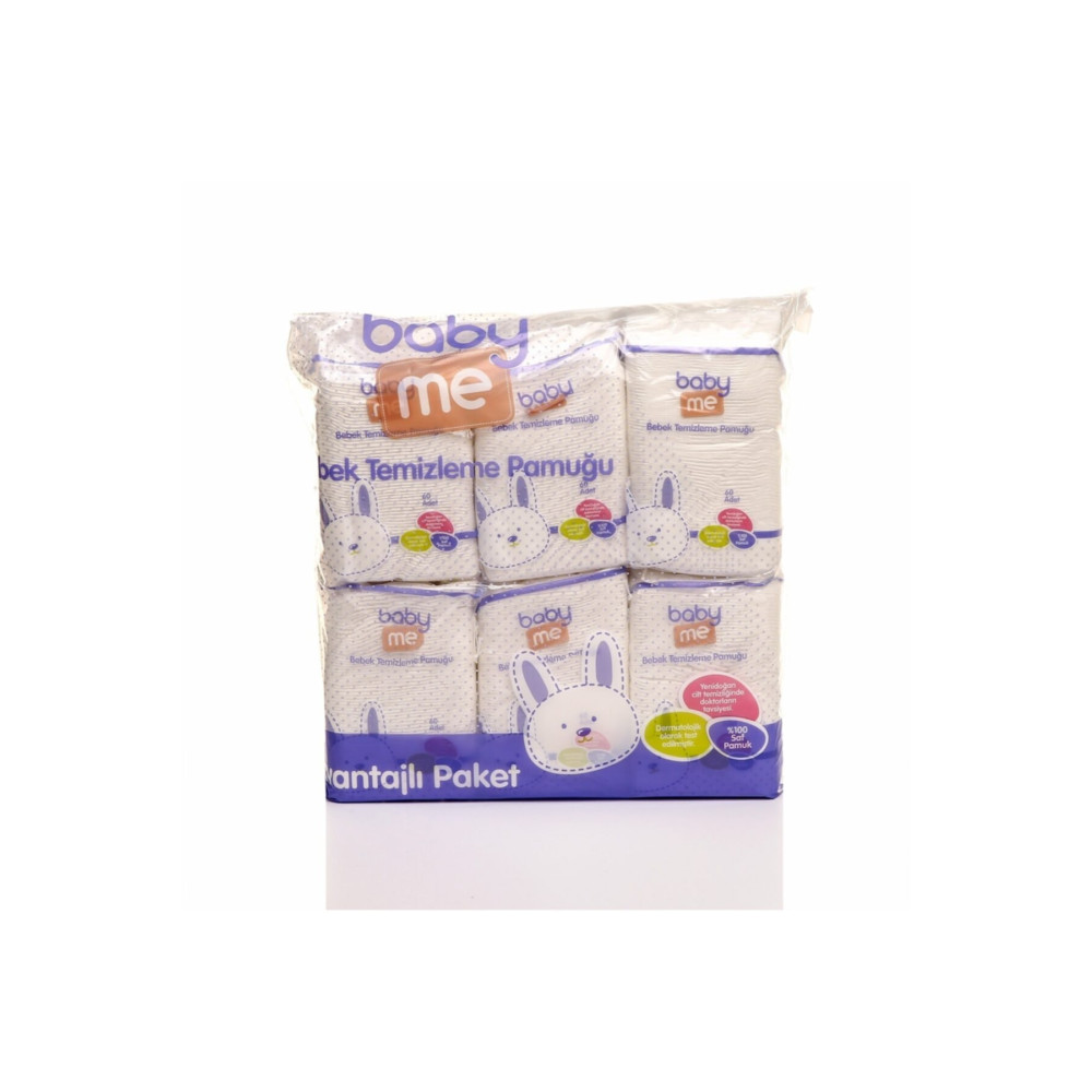 Baby&Me Baby Me Bebek Temizleme Pamuğu 6x60 Adet Bebek Bakım Fiyatı