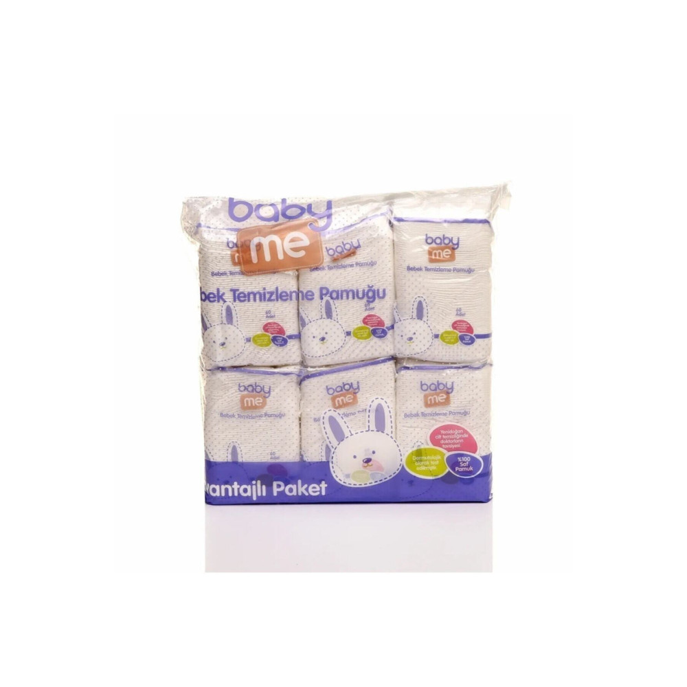 Baby&Me Bebek Alt Ve Vücut Cilt Temizleme Pamuğu 6lı Paket Bebek Mendil-Islak Mendil Fiyatı