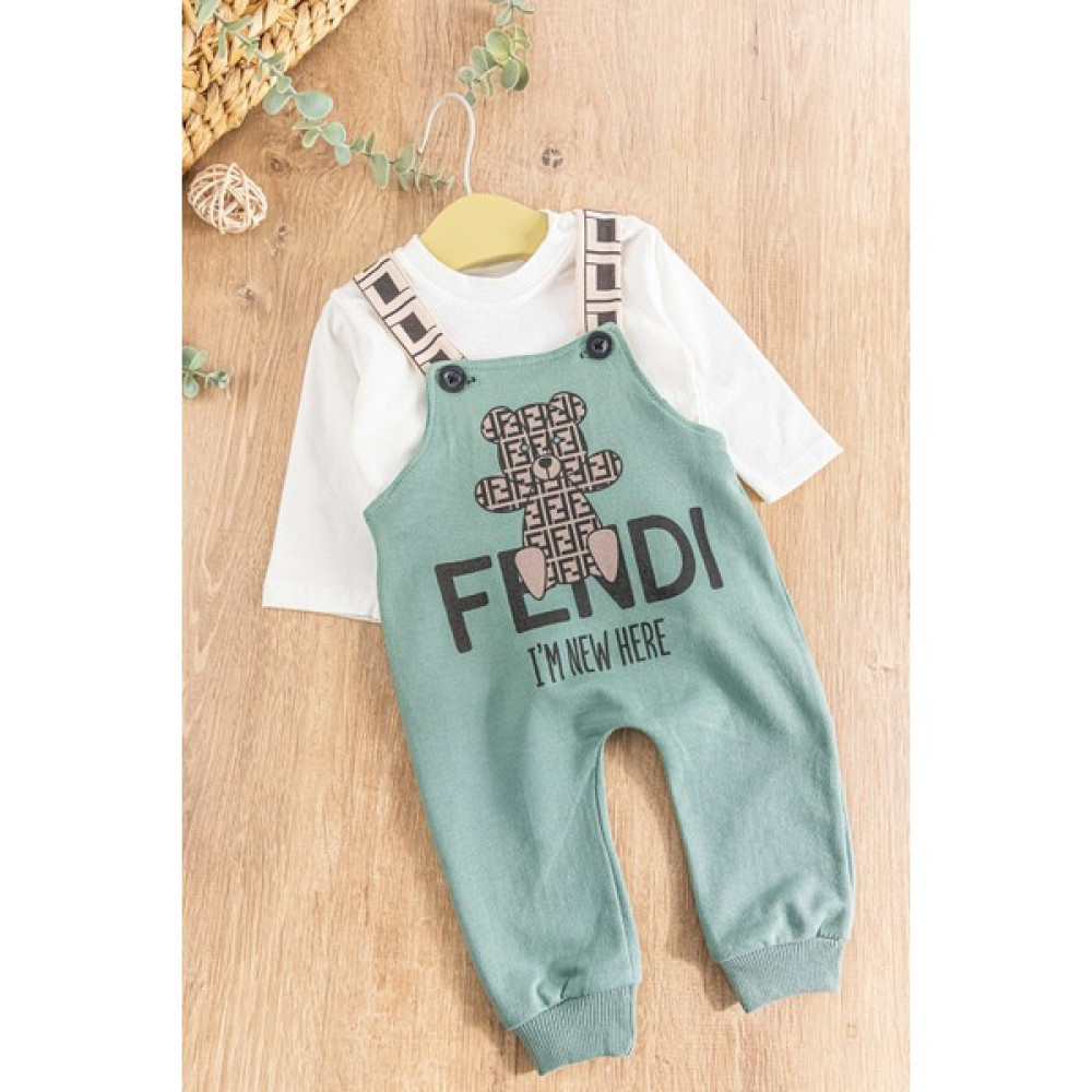 Babymod Ayıcık Desenli Erkek Bebek Tulum Salopet Takım Bebek Tulumu Fiyatı