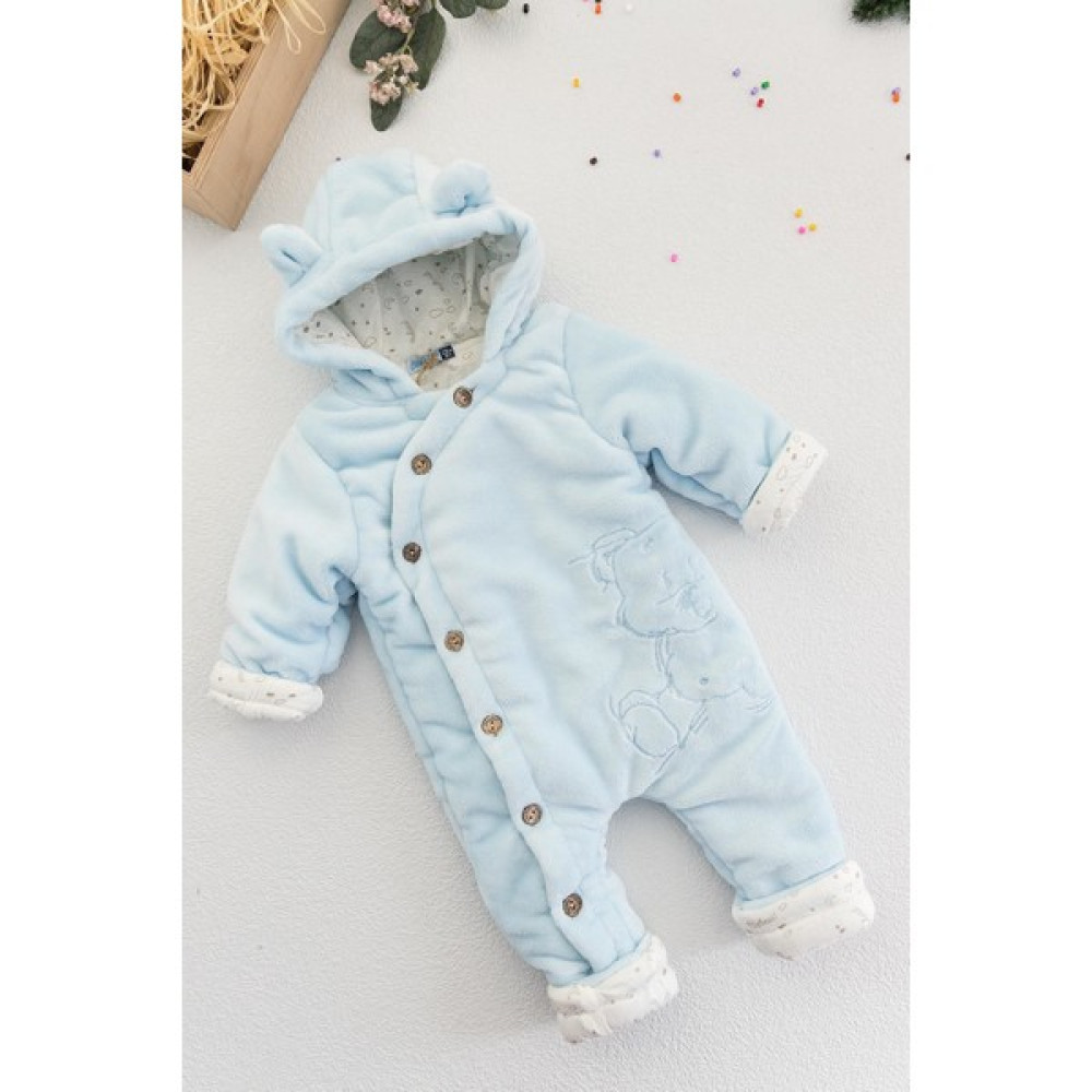 Babymod Ayıcık Figürlü Welsoft Mavi Peluş Astronot Erkek Bebek Tulum Bebek Tulumu Fiyatı