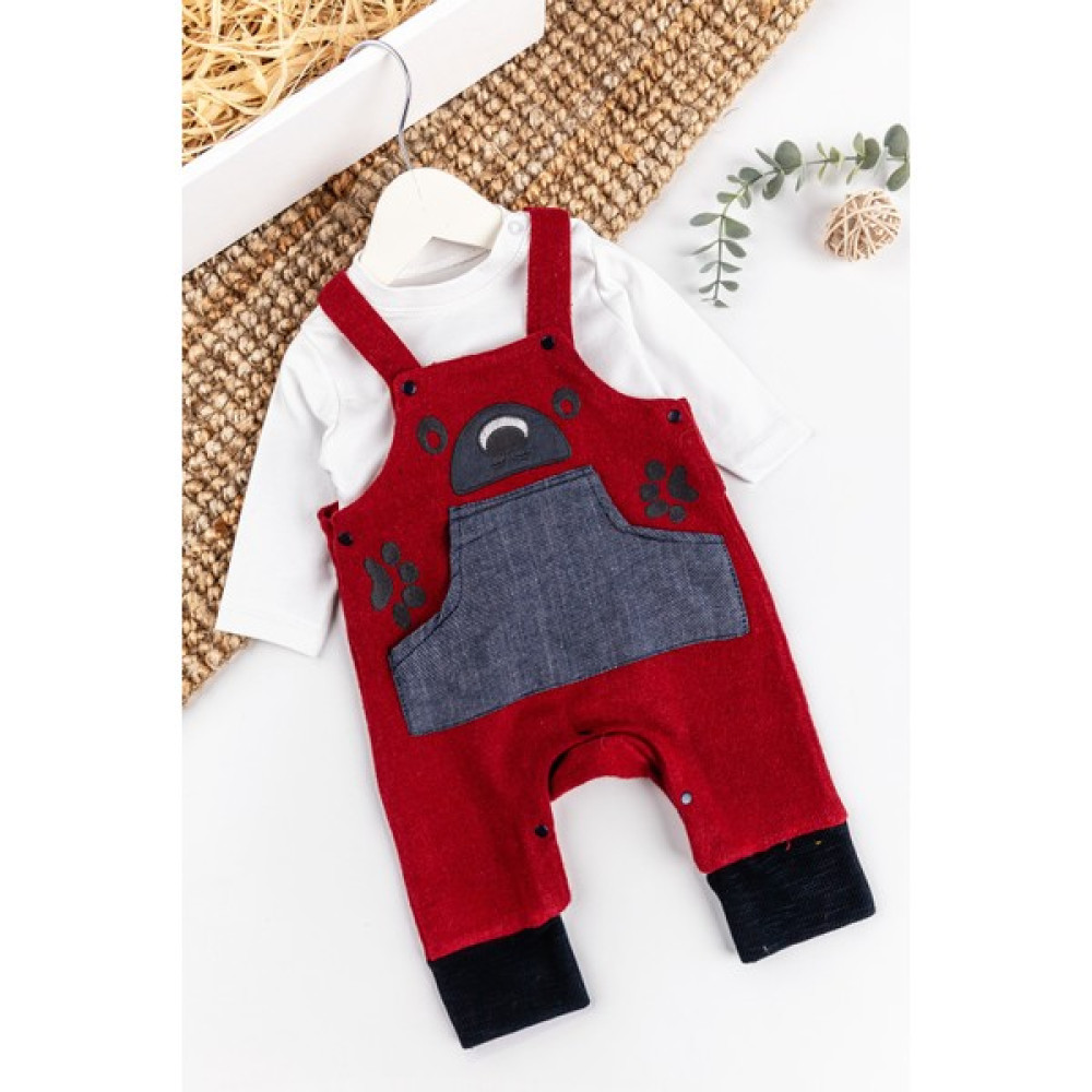 Babymod Ayıcık Işlemeli Erkek Bebek Tulum Salopet Takım Bebek Tulumu Fiyatı