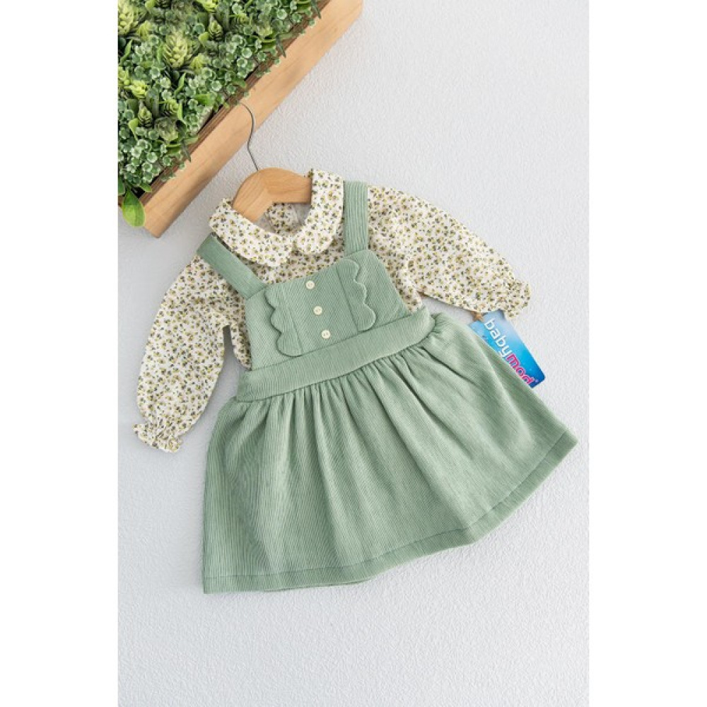 Babymod Kız Bebek Kadife Gömlekli Kız Bebek Elbise Bebek Elbisesi Fiyatı