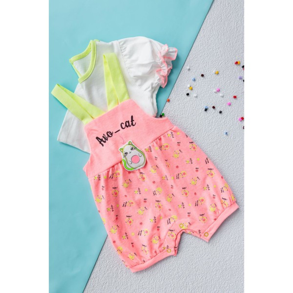 Babymod Kız Bebek Tulum Avokado Temalı Bebek Tulum Salopet Bebek Tulumu Fiyatı