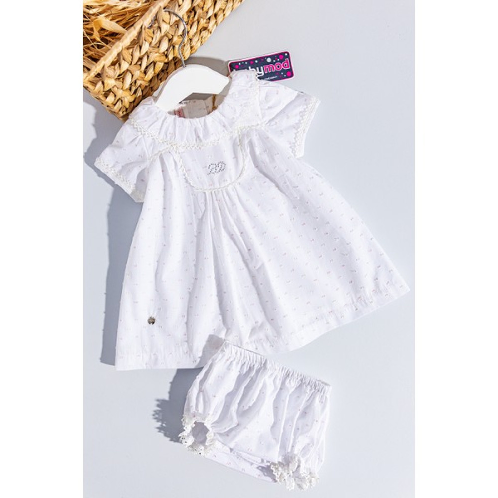 Babymod Natural Bebek Elbise Yaka Detaylı Kız Bebek Elbise Bebek Elbisesi Fiyatı
