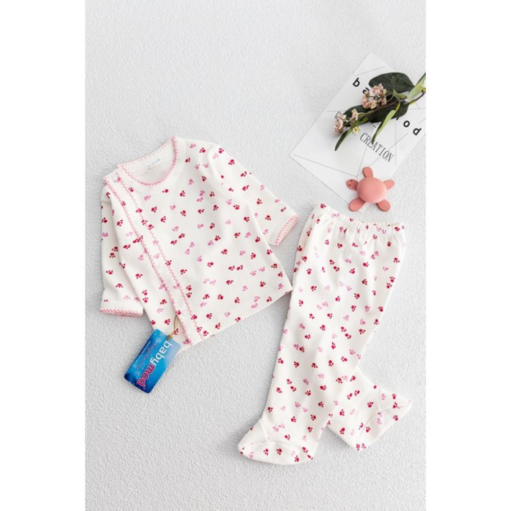 Babymod Önden Çıt Çıtlı Pati Desenli Ikili Bebek Takımı Bebek Giysi Takım Fiyatı