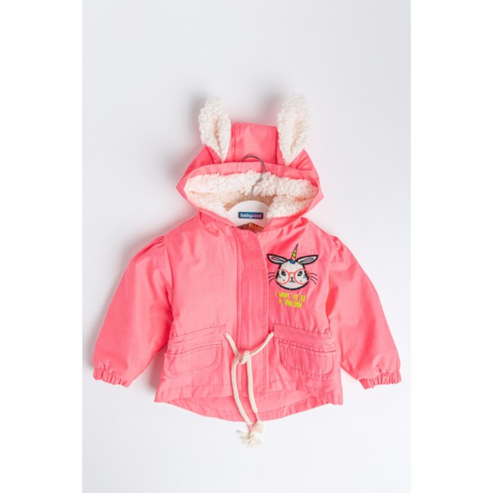 Babymod Unicorn Işlemeli Içi Peluş Neon Pembe Kız Bebek Mont Bebek Montu Fiyatı