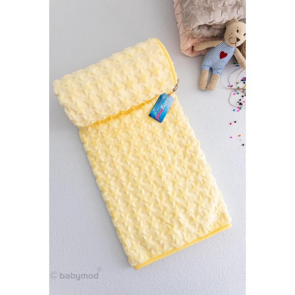 Babymod Yıldızlı Peluş Bebek Battaniyesi - Sarı Bebek Battaniyesi Fiyatı
