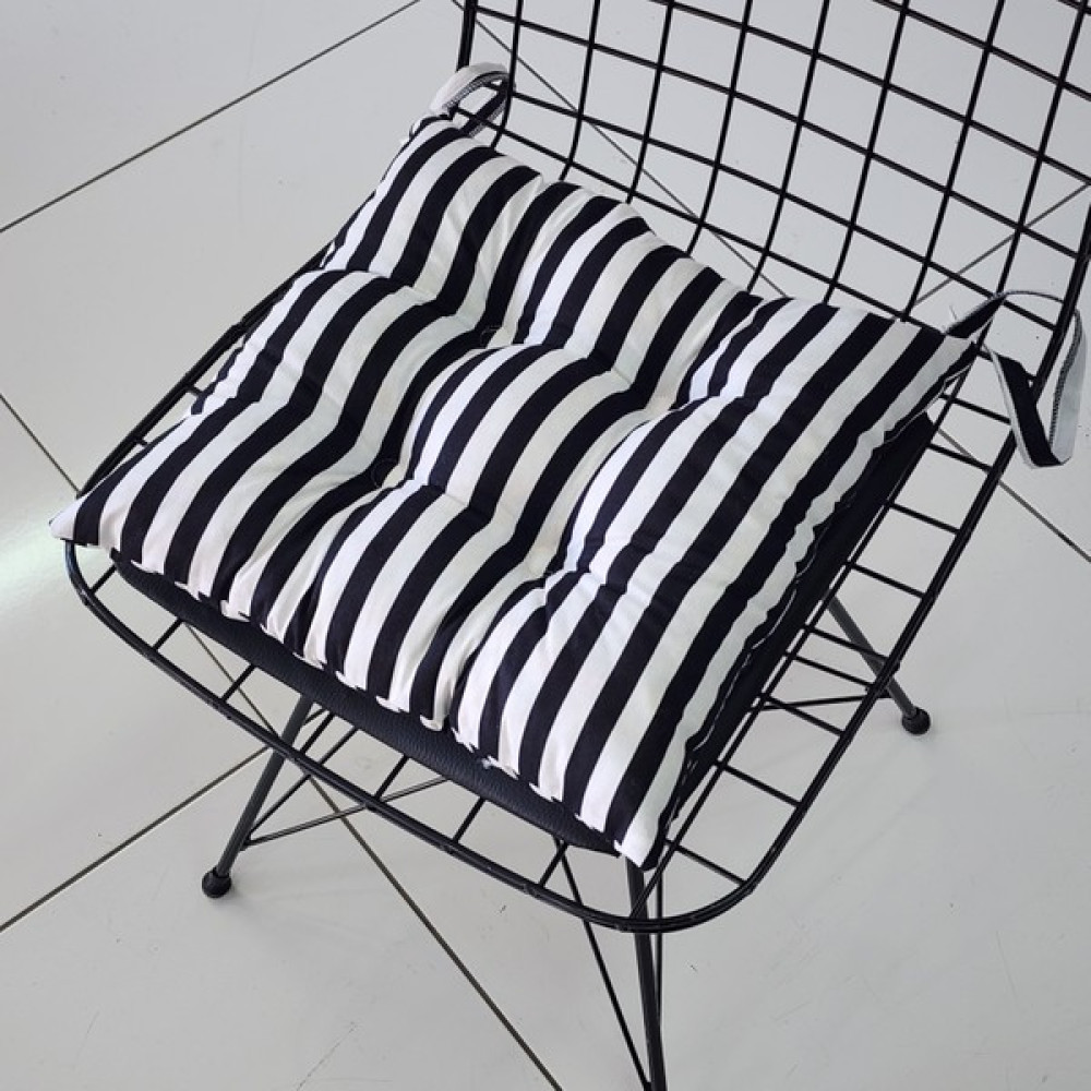Babynest Dünyası 4'lü Takım Pofidik Kare Sandalye Minderi 40X40CM - 40 x 40 cm - Siyah Salon & Oturma Odası Tekstili Fiyatı