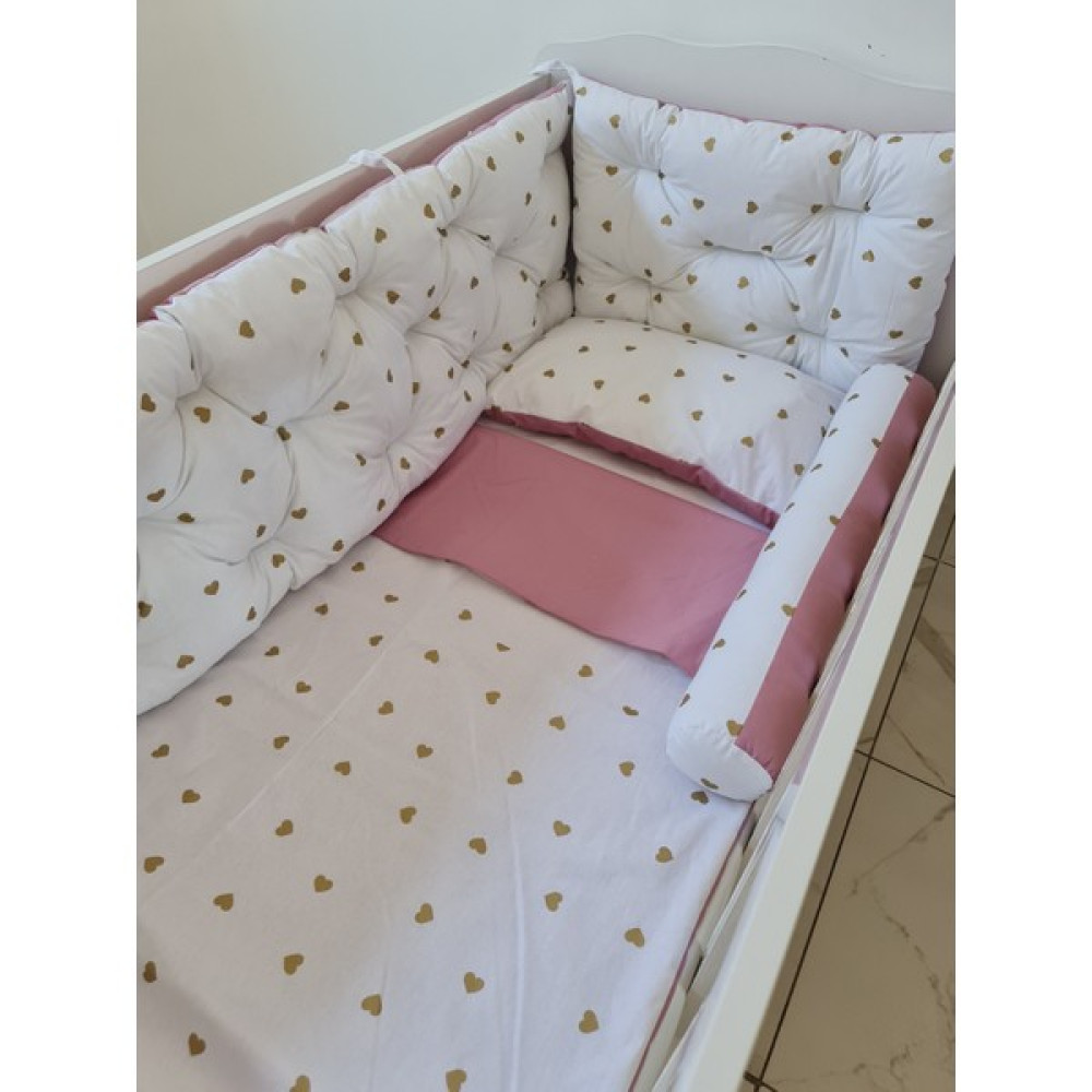Babynest Dünyası 70X130 Çift Yönlü Beşik Kenar Koruma 45CM Yükseklik (Yılan Yastık +) - 70 x 130 cm - Gül Kurusu Bebek Güvenlik Fiyatı