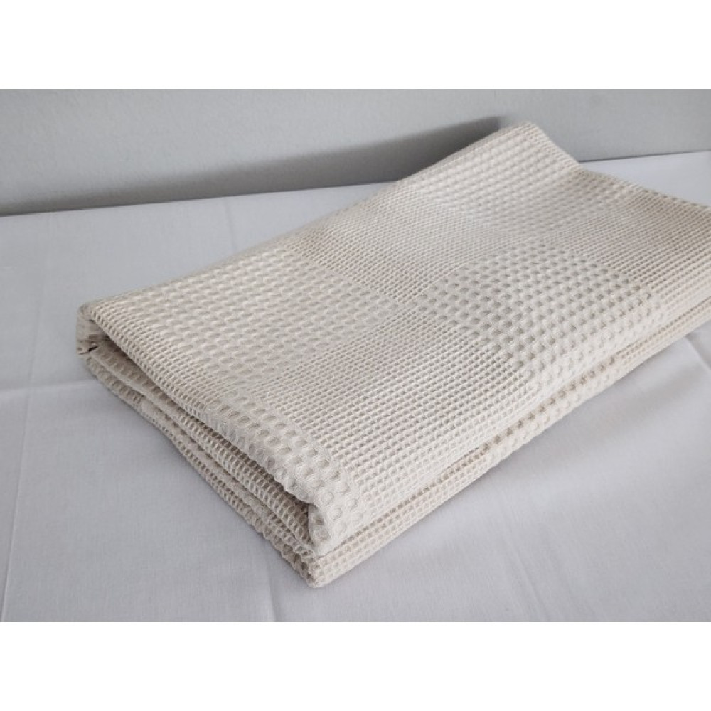 Babynest Dünyası Waffle Pike Bebek Battaniyesi Organik Pamuk 70X90 Ebatında Tek Kat - 70 x 90 cm - Bej Bebek Battaniyesi Fiyatı