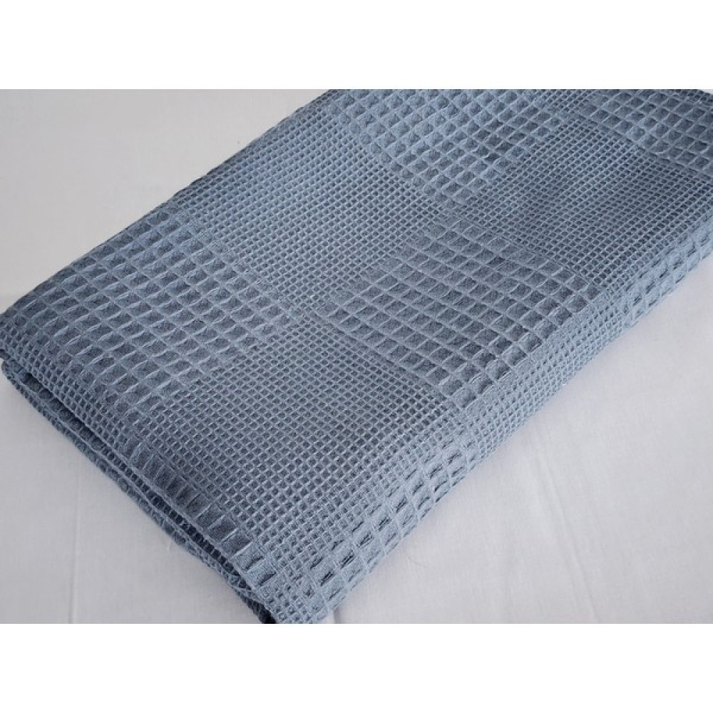 Babynest Dünyası Waffle Pike Bebek Battaniyesi Organik Pamuk 70X90 Ebatında Tek Kat - 70 x 90 cm - Indigo Bebek Battaniyesi Fiyatı