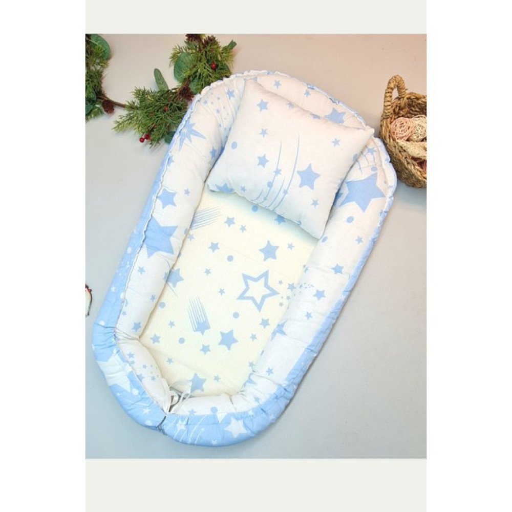 Babynest Yastıklı Çok Amaçlı Anne Yanı Minder Alt Açma Mavi Bebek Yatak Park Yatak / Oyun Parkı Fiyatı