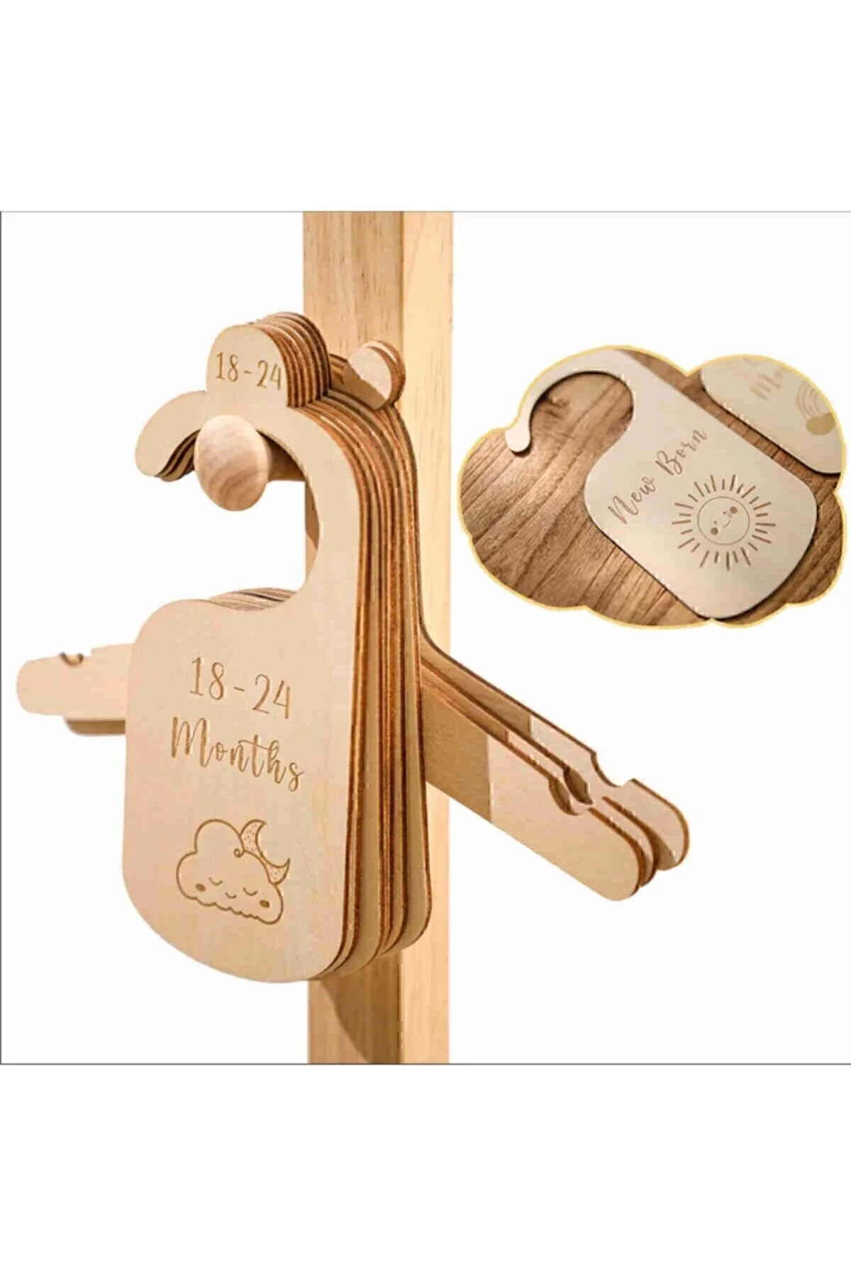 Babyroom Bebek Çocuk Dolap Organizer Bebek Kıyafet Ayırıcı Askılık Ayraç 0- 24 Aylık Anı Kartları 7 Adet" Ev & Dekorasyon Aksesuarları Fiyatı