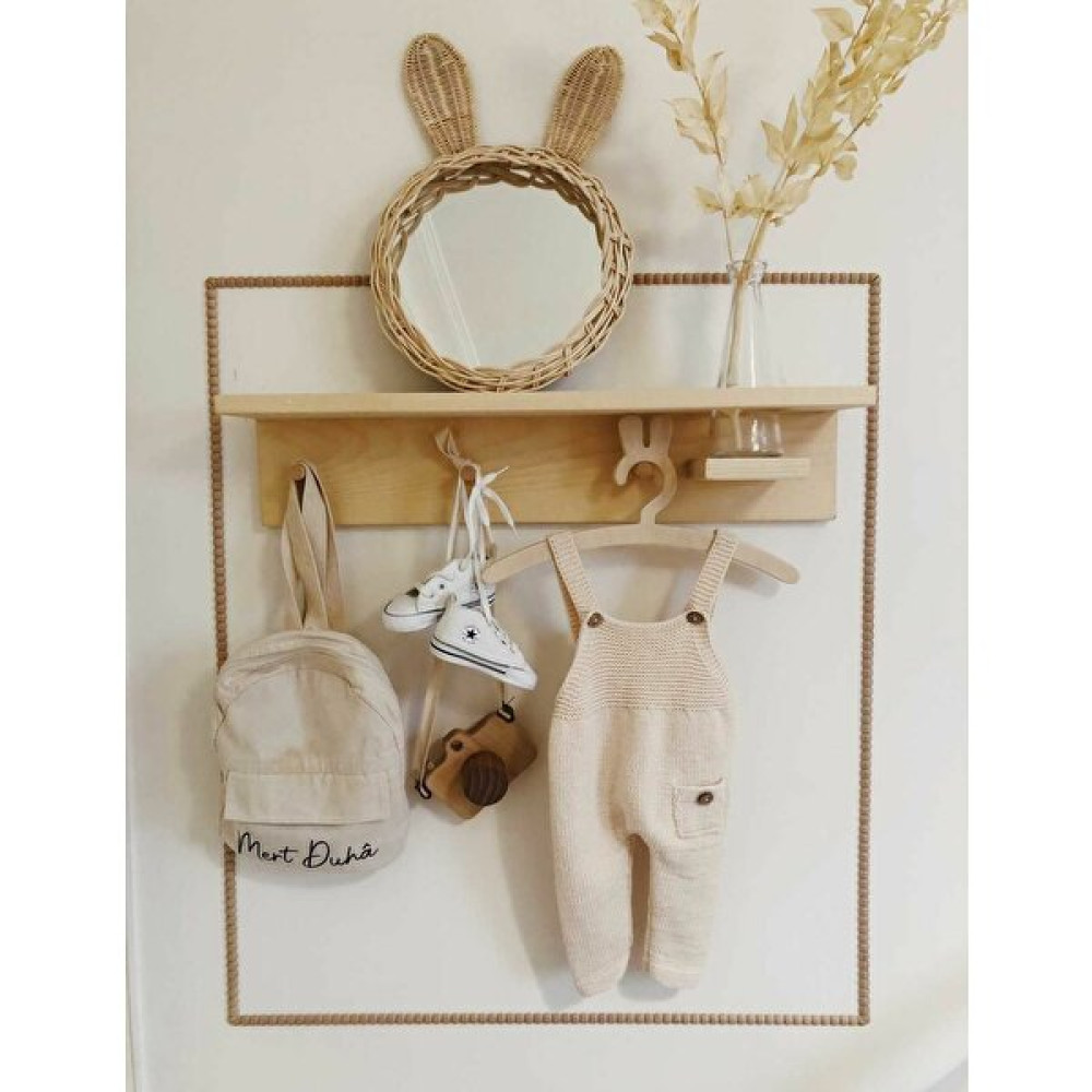 Babyroomstore Ahşap Duvar Rafı Bebek Çocuk Odası Rafı Ahşap Askılık Raf Duvar Rafı Fiyatı
