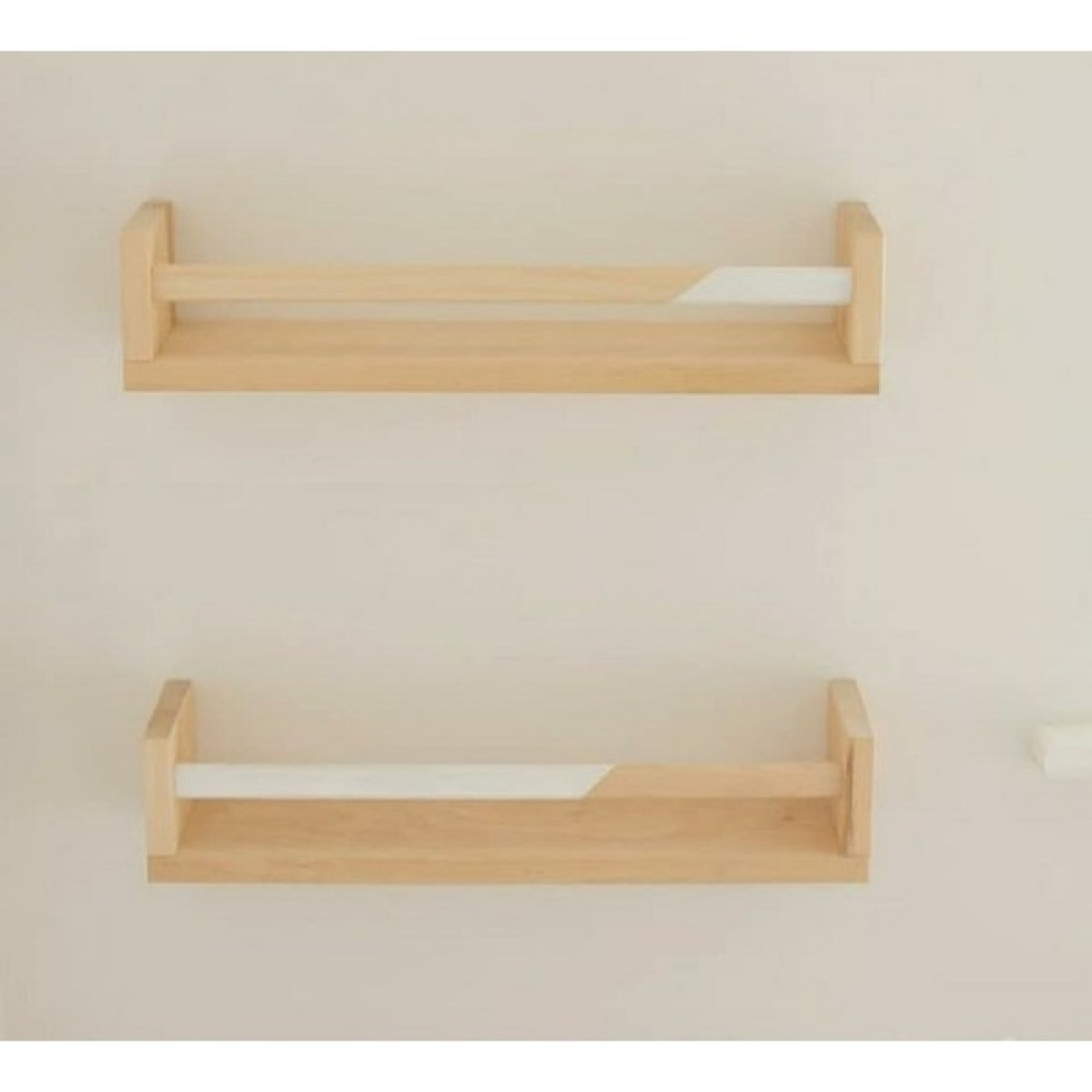 Babyroomstore Ahşap Ikili Kitaplık Raf Çocuk Odası Raf Duvar Rafı Fiyatı