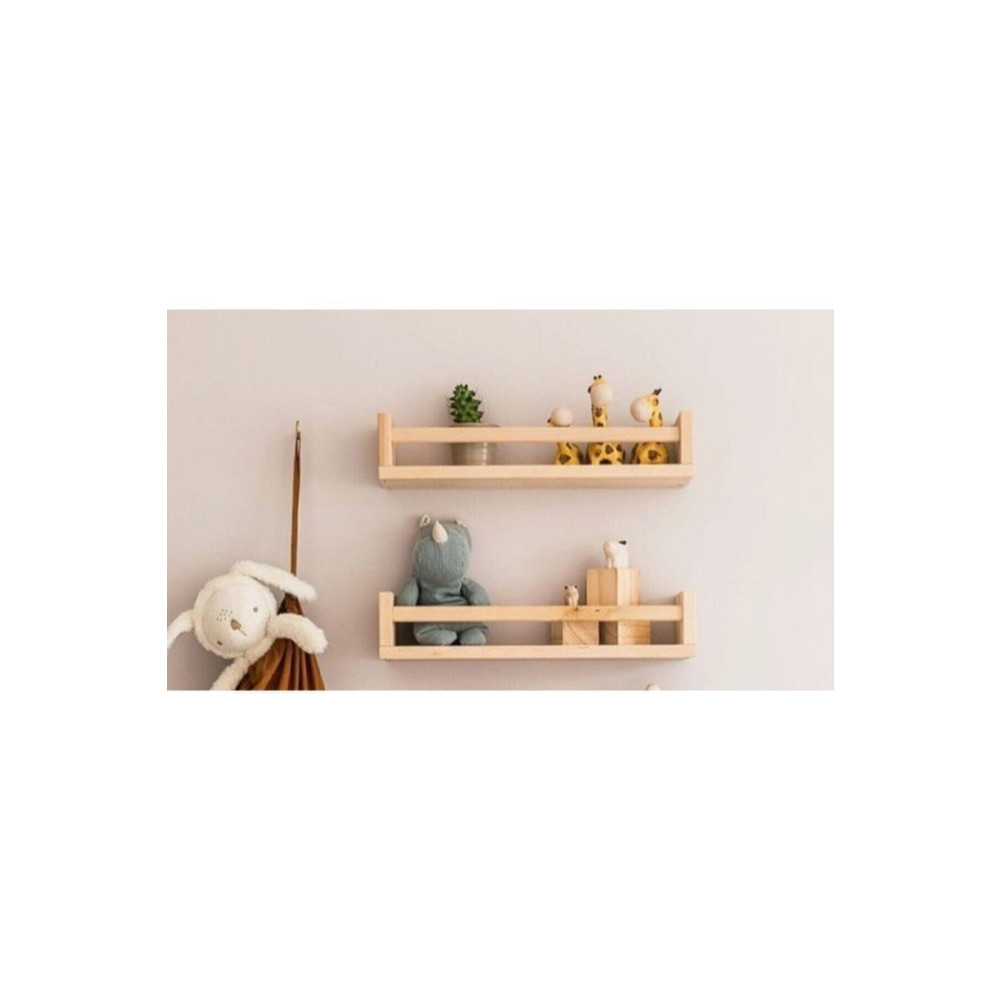 babyroomstore Ahşap Montessori Raf Bebek Çocuk Odası 2li Raf Bebek-Çocuk Odası Fiyatı