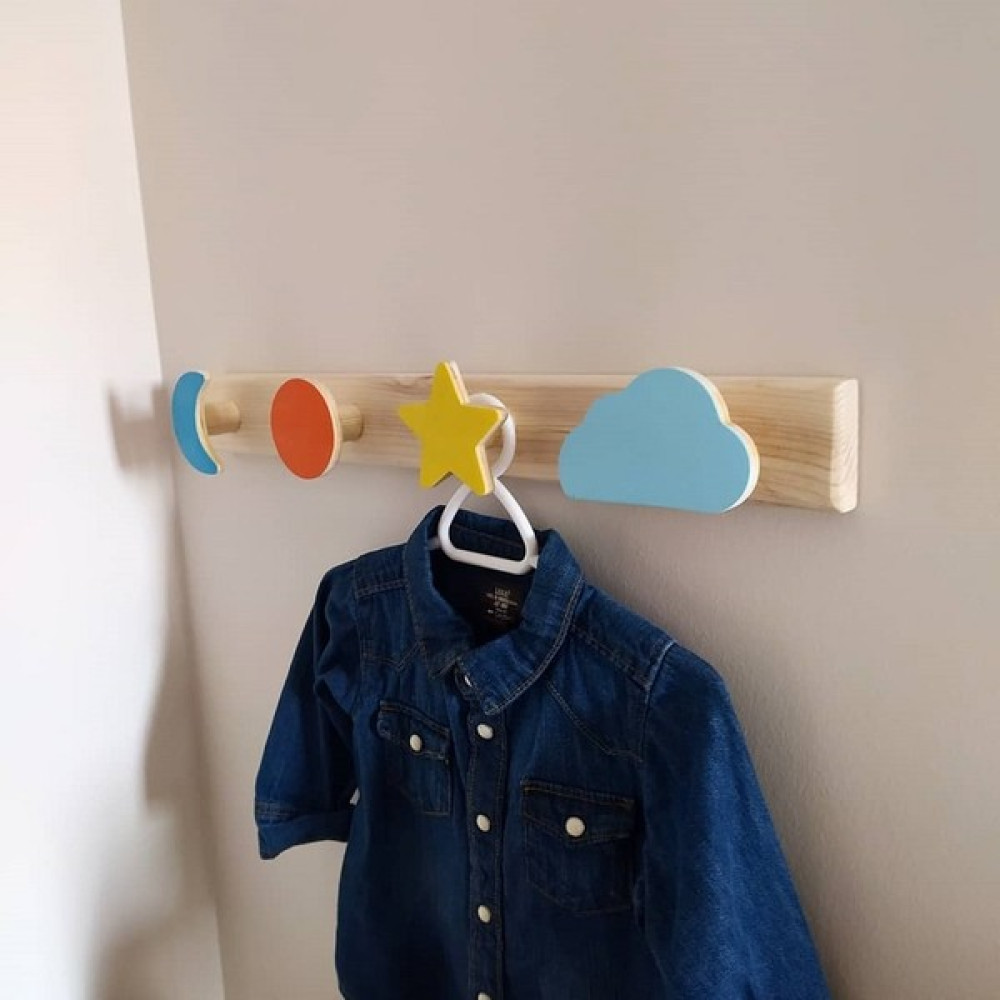 Babyroomstore Bebek Çocuk Odası Dekoratif Şekilli Renkli Askılık Bebek Odası Tekstili Fiyatı
