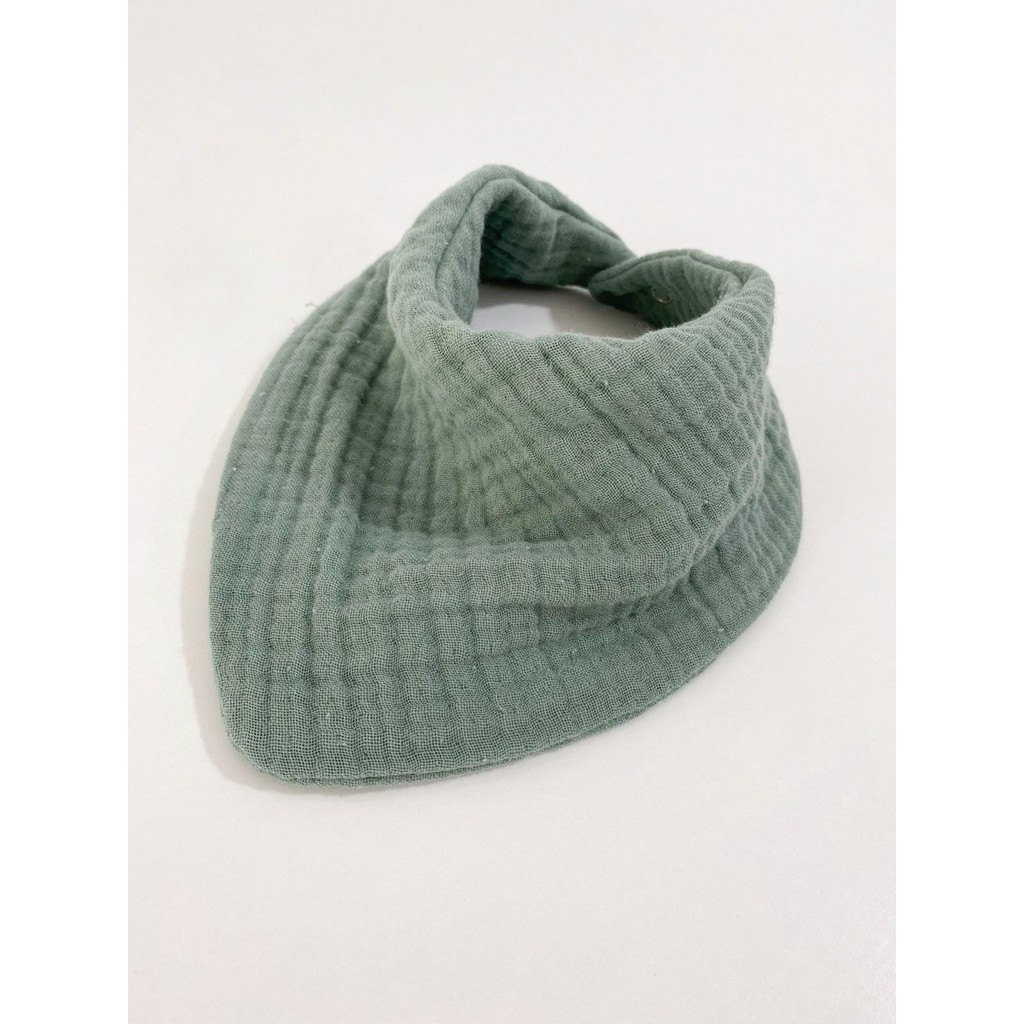Babys Field 4 Katlı %100 Pamuklu Bürümcük Müslin Mama Önlüğü ve Boyunluk - Mint - 0 - 2 Yaş Mama Önlüğü Fiyatı