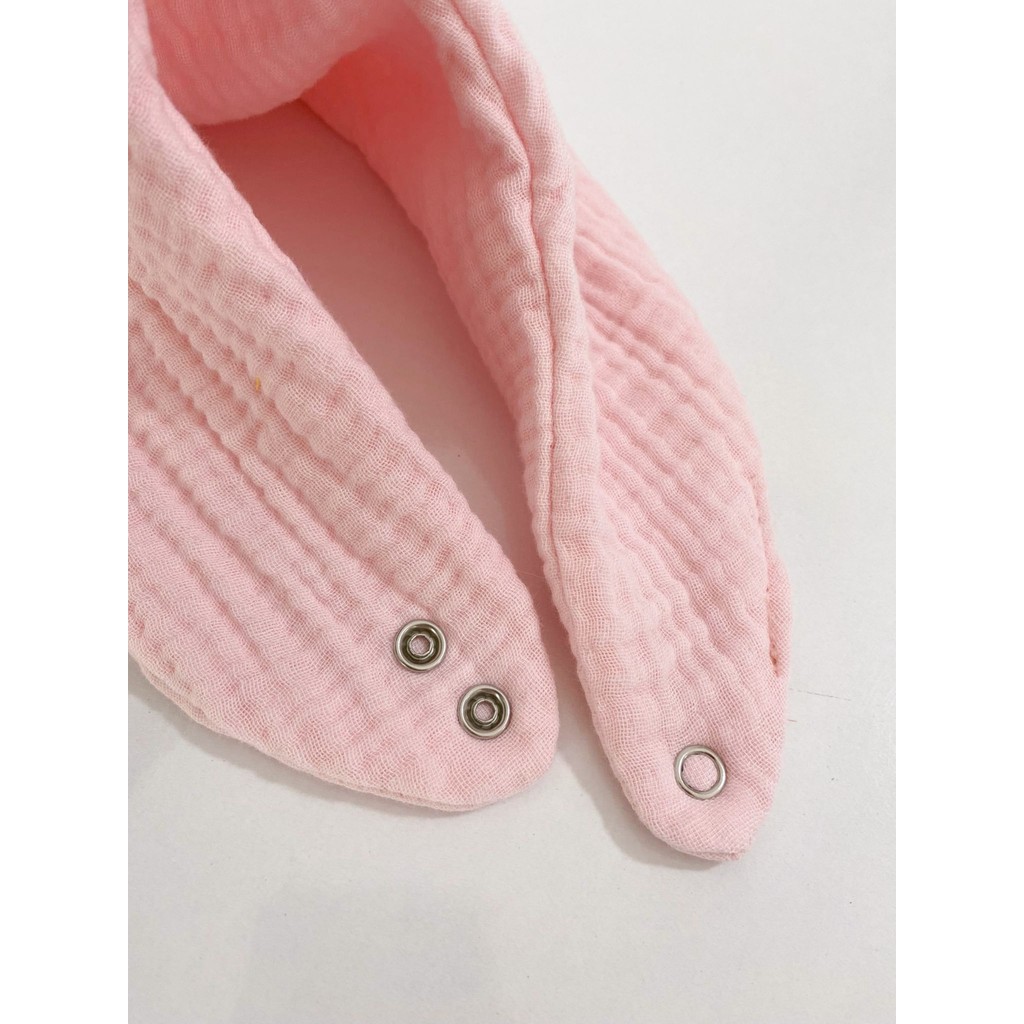 Babys Field 4 Katlı %100 Pamuklu Bürümcük Müslin Mama Önlüğü ve Boyunluk - Pembe - 0 - 2 Yaş Mama Önlüğü Fiyatı