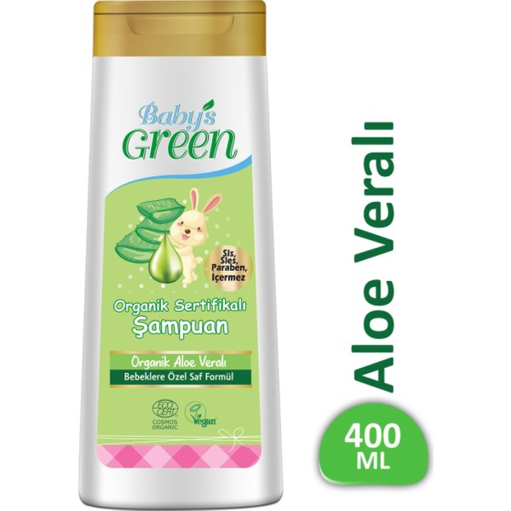 Baby's Green Organik Aloe Veralı Bebek Saç ve Vücut Şampuanı 400 ml Bebek Şampuanı Fiyatı