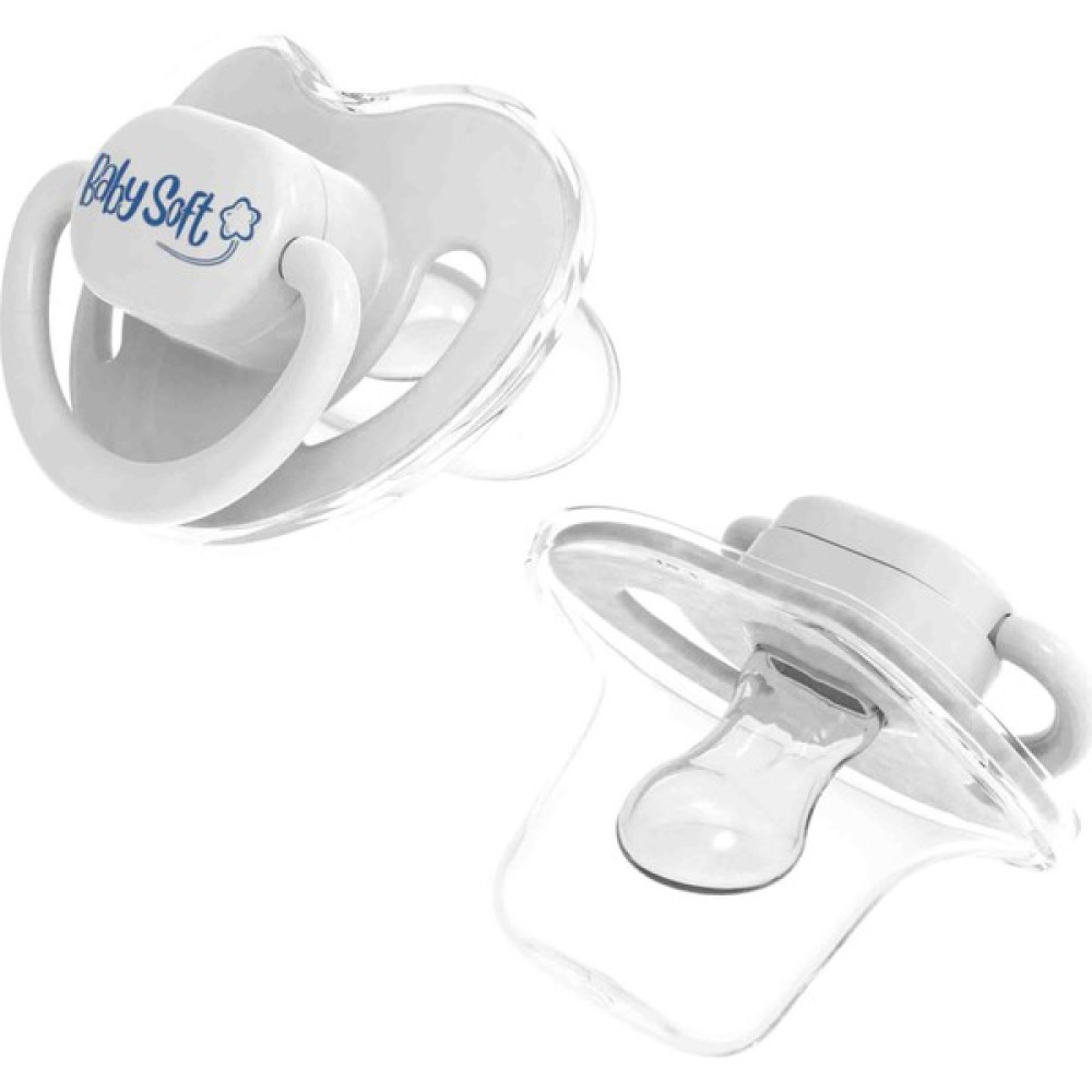 BabySoft Kapaklı Damak Uçlu Beyaz Emzik 0 - 6 Ay Emzik Fiyatı
