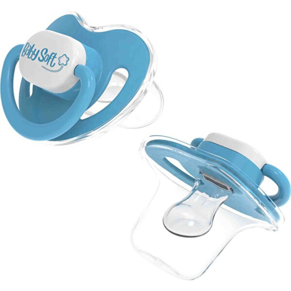 BabySoft Kapaklı Damak Uçlu Mavi Emzik 0 - 6 Ay Emzik Fiyatı