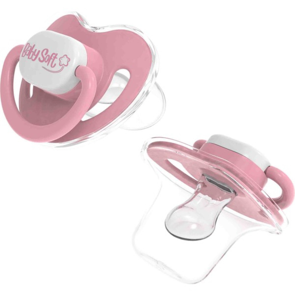 BabySoft Kapaklı Damak Uçlu Pembe Emzik 6 - 18 Ay Emzik Fiyatı