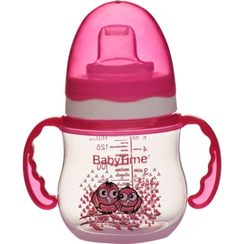 Babytime BT106 Damla Akıtmaz Kulplu Bardak 150 ml - Açık Pembe Bebek Beslenme Gereçleri Fiyatı