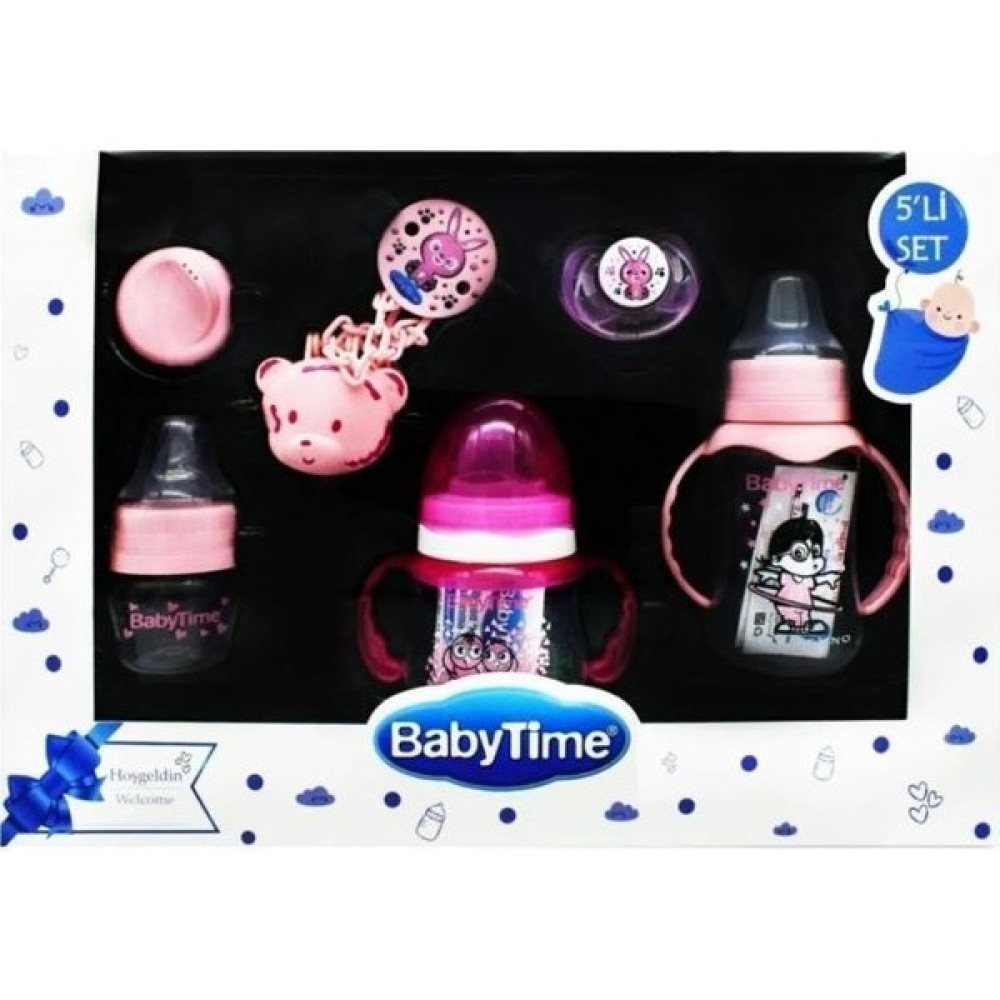 Babytime Yenidoğan 5'li Pp Biberon ve Emzik Seti - Pembe Oto Boyaları Fiyatı