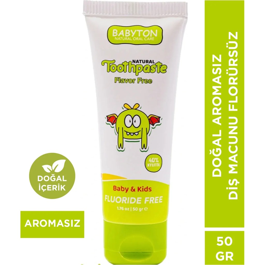Babyton Aromasız Doğal Diş Macunu Florürsüz 50 gr Diğer Fiyatı