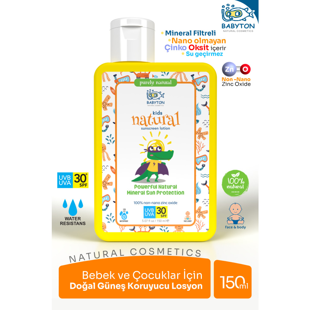 BABYTON Bebek Ve Çocuklar Için Doğal Güneş Koruyucu Krem 150 Ml Bebek Güneş Kremi Fiyatı