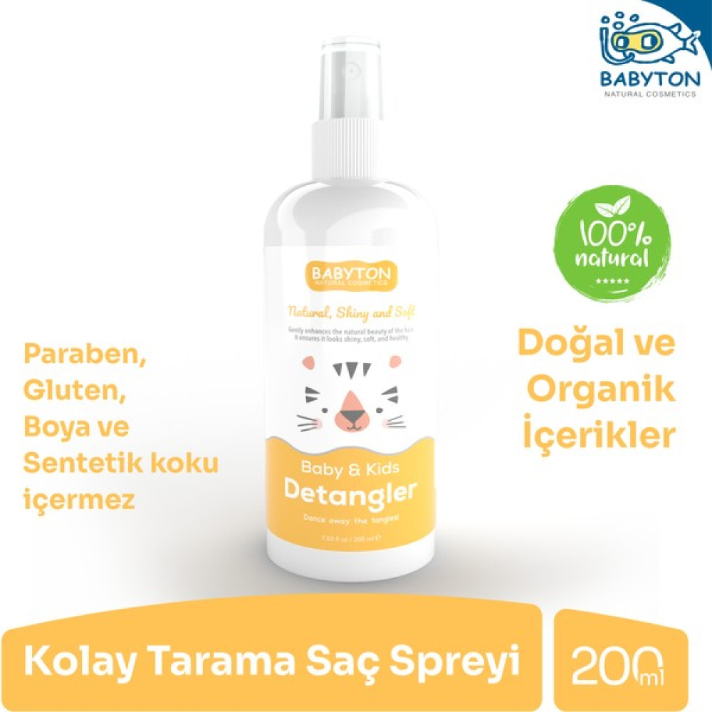 Babyton Bebek ve Çocuklar Için Kolay Saç Tarama Spreyi 200ML Bebek Şampuanı Fiyatı