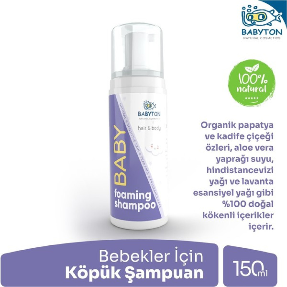 Babyton Yenidoğan Konak Önleyici Doğal ve Organik Köpük Şampuan Bebek Şampuanı Fiyatı