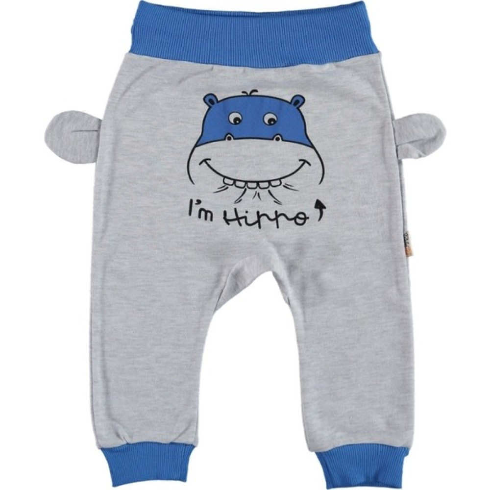 BabyToo I'm Hıppo Baskılı Yeni Sezon Unisex Bebek Tek Alt Bebek Giysi Takım Fiyatı