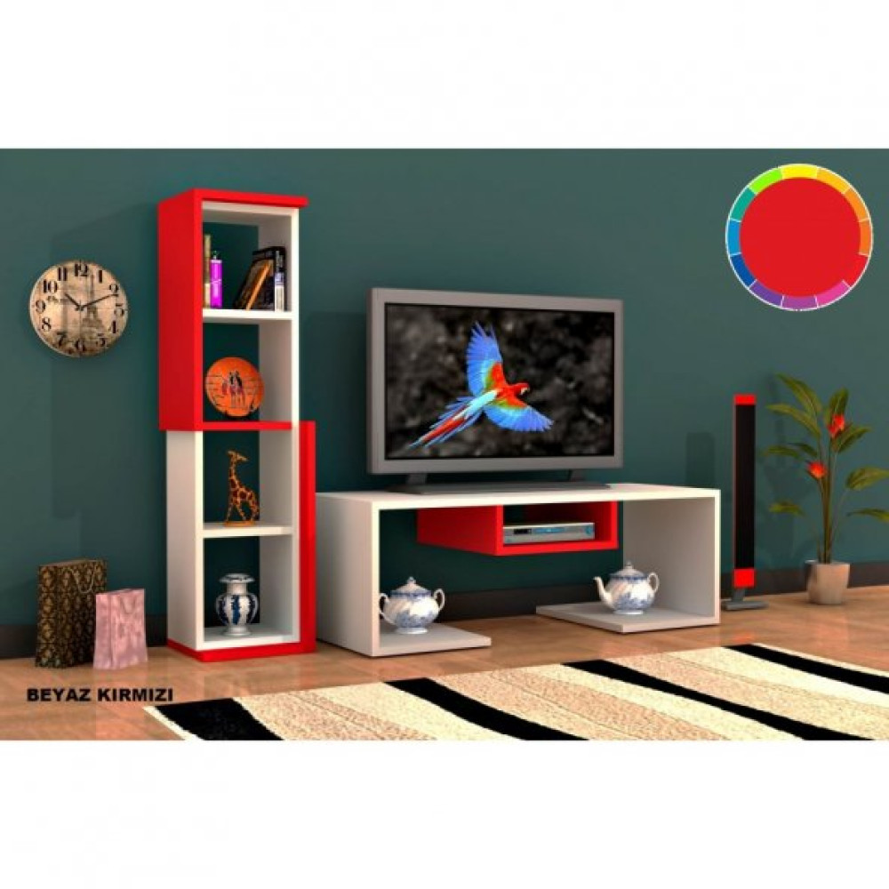 Bacio Tv Unitesi Kirmizi Tv Ünitesi / Sehpası Fiyatı