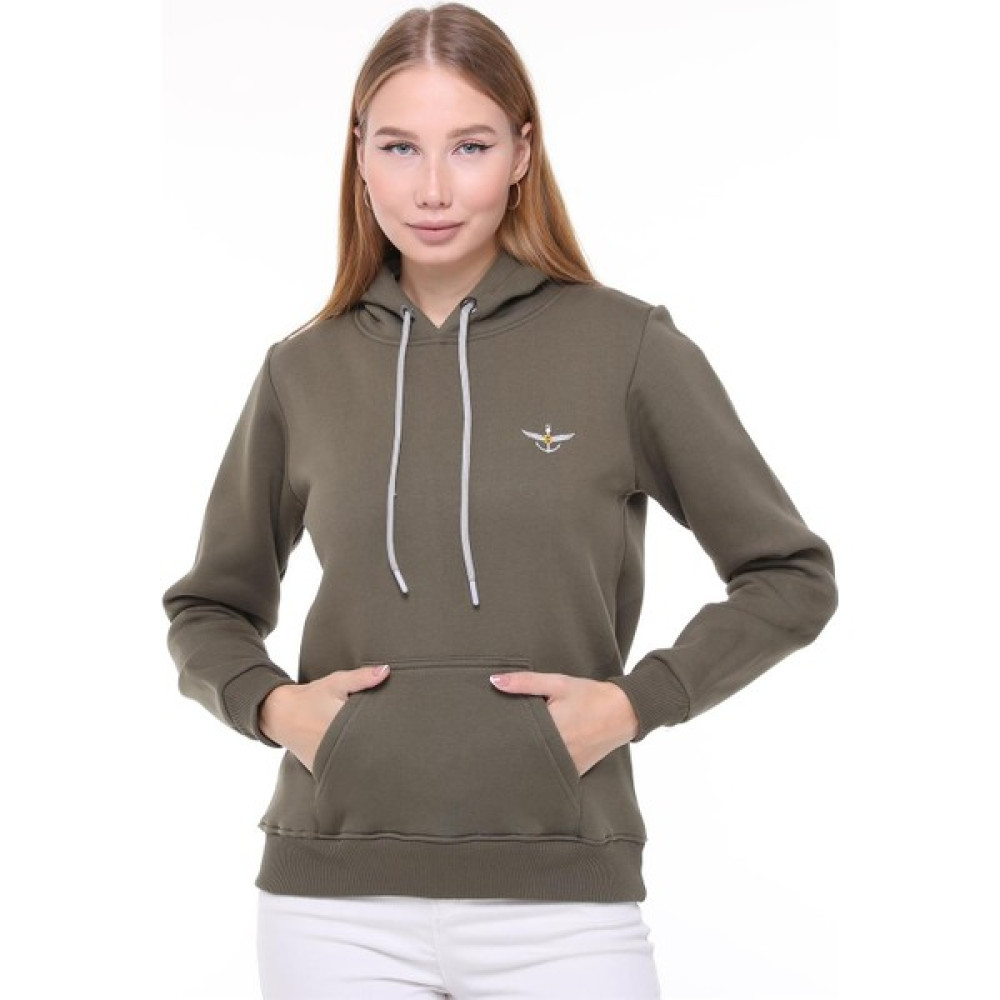 Backpacker Kadın Sweatshirt Kapüşonlu Haki - S Regular Oto Boyaları Fiyatı
