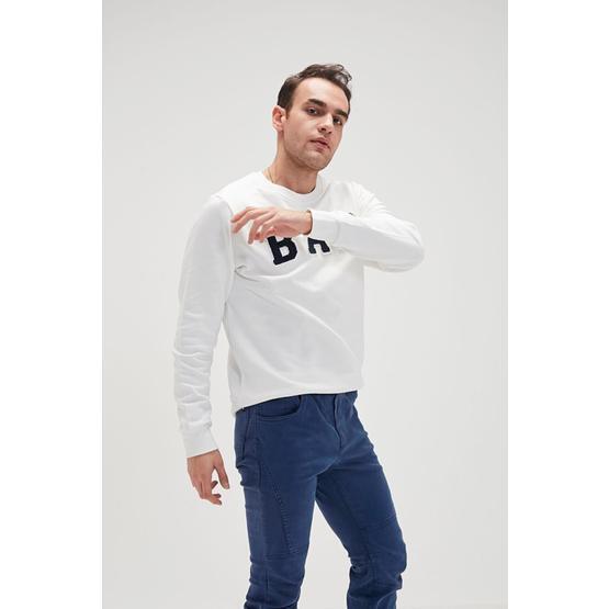 Bad Bear Bad Convex Crewneck Beyaz Erkek Sweatshirt