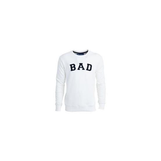 Bad Bear Bad Convex Crewneck Beyaz Erkek Sweatshirt
