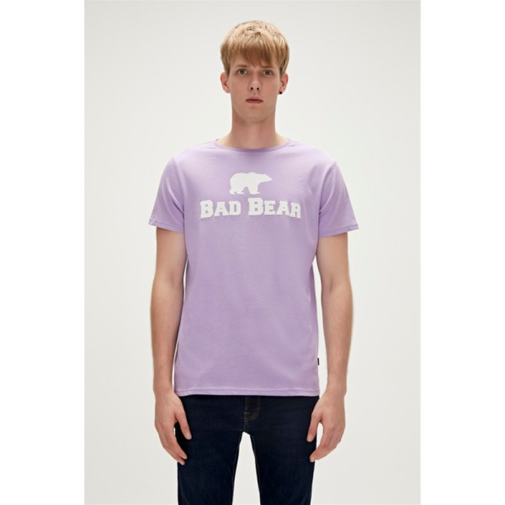 Bad Bear Bear Tee T-Shirt Lavanta Mor Logo Baskılı Erkek Tişört10 Erkek T-shirt Fiyatı