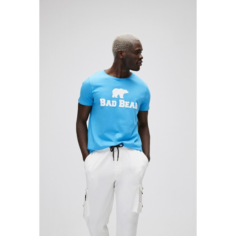 Bad Bear Bisiklet Yaka Mavi Erkek T-Shirt Erkek T-shirt Fiyatı
