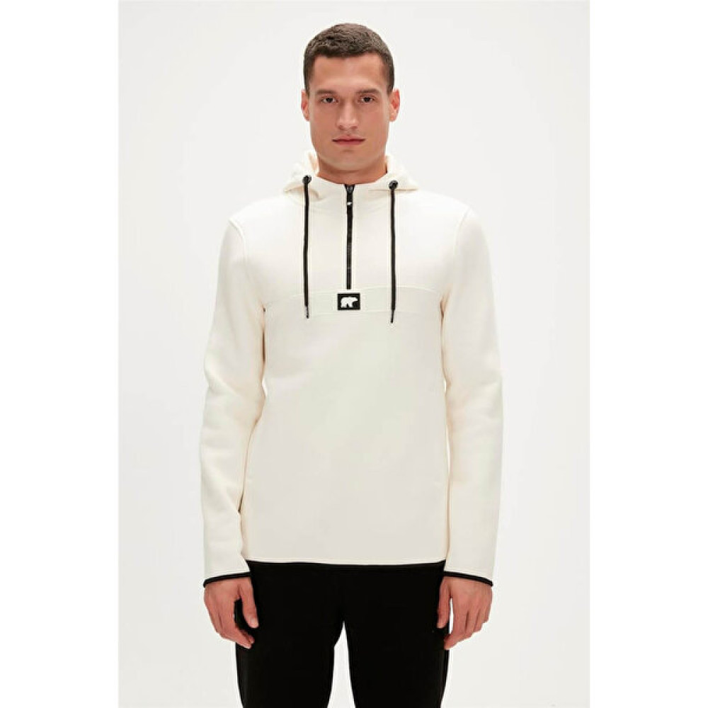 Bad Bear Erkek Sweatshirt Bej 19.02.27.027 Defence Half-Zıp Erkek Sweatshirt Fiyatı