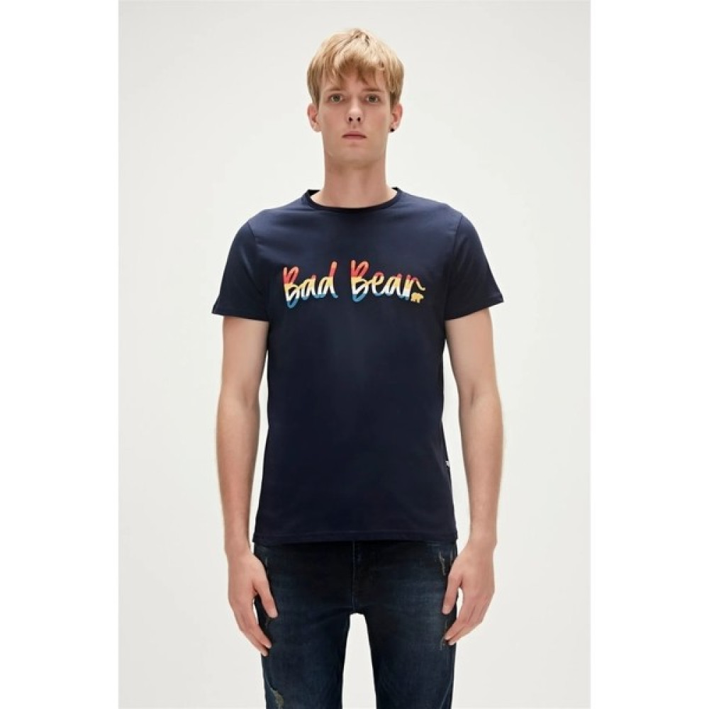 Bad Bear Manuscrıpt Erkek Tişört Lacivert 23.01.07.008 T-Shirt & Sweatshirt (Outdoor) Fiyatı