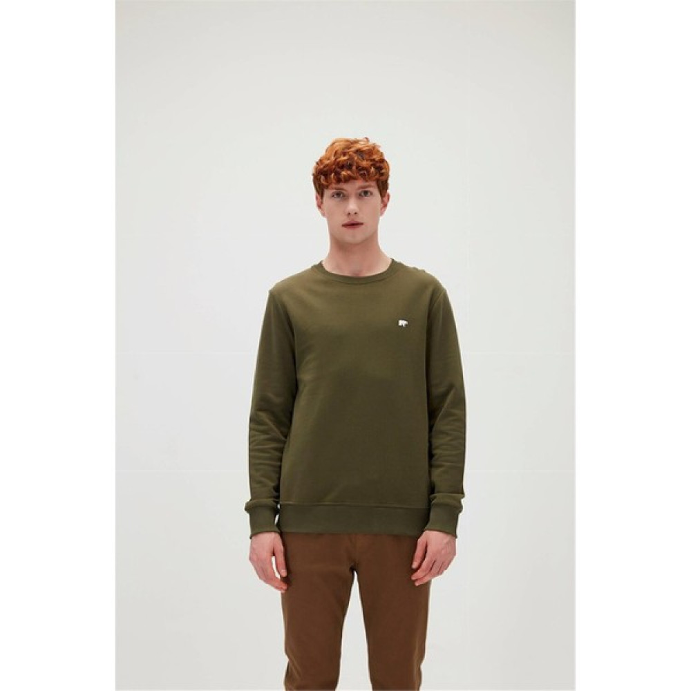 Bad Bear Presage Crewneck Haki King Size Erkek Sweatshirt Erkek Sweatshirt Fiyatı