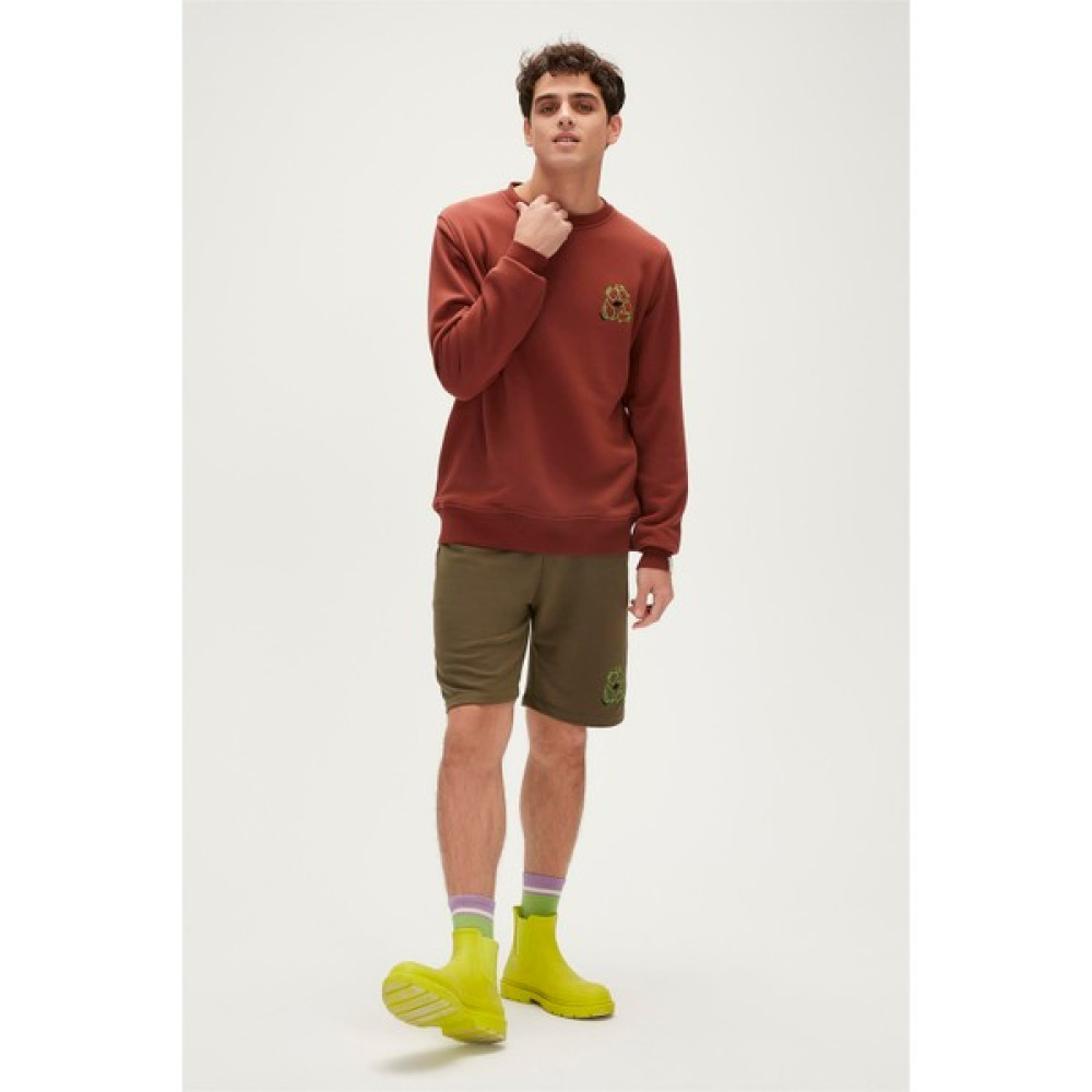 Bad Bear Re-Black Recycle Woody Kahverengi Baskılı Erkek Sweatshirt Erkek Sweatshirt Fiyatı