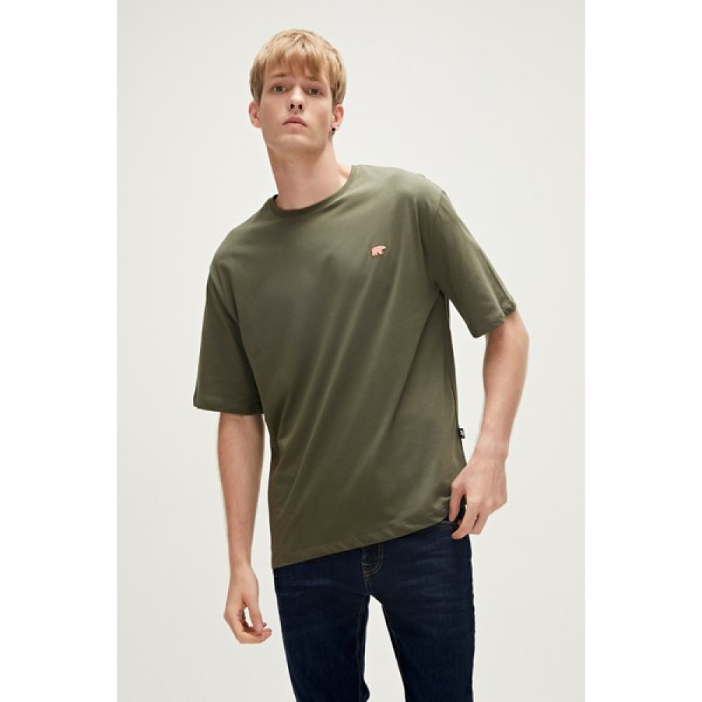 Bad Bear Reallity T-Shirt Haki Yeşil Oversize Basic Erkek Tişört Erkek T-shirt Fiyatı