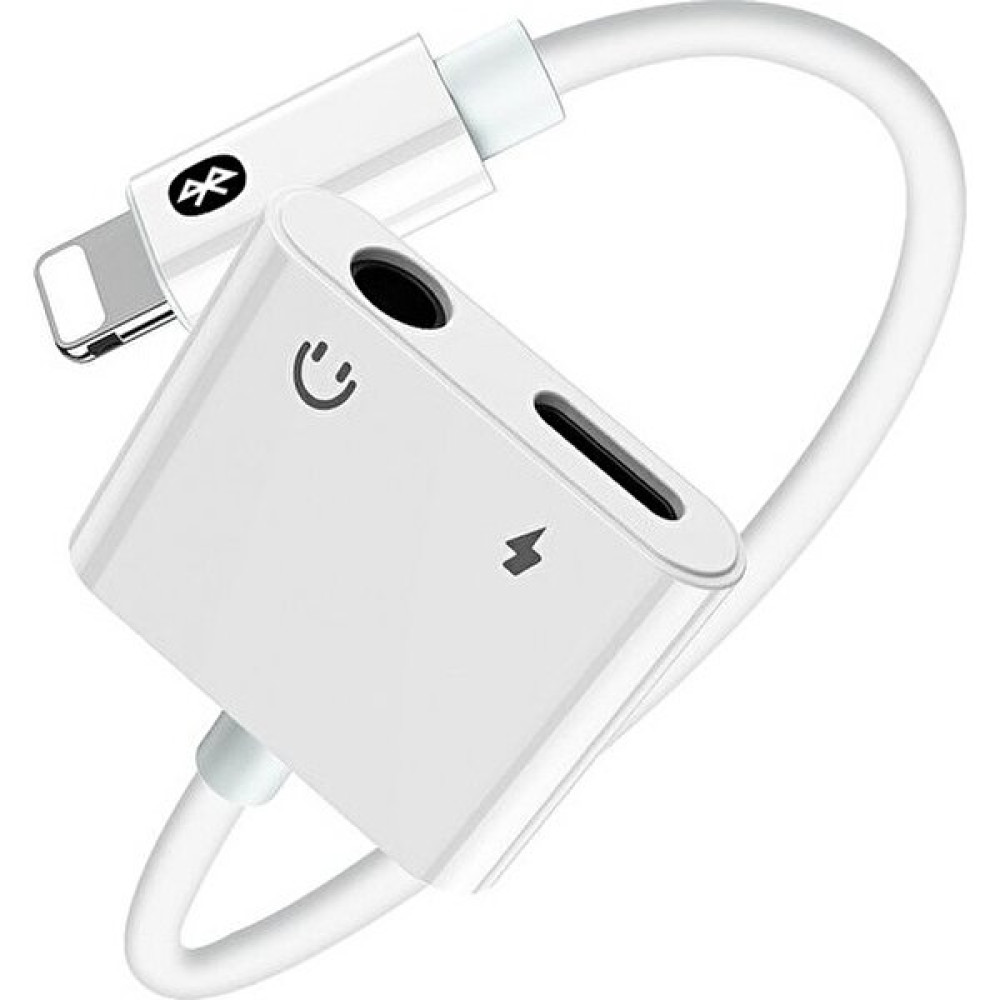 Badatrend Lightning Şarj ve Kulaklık Dönüştürücü Bluetoothlu Aparat Aux - Beyaz Cep Telefonu Kablosu Fiyatı