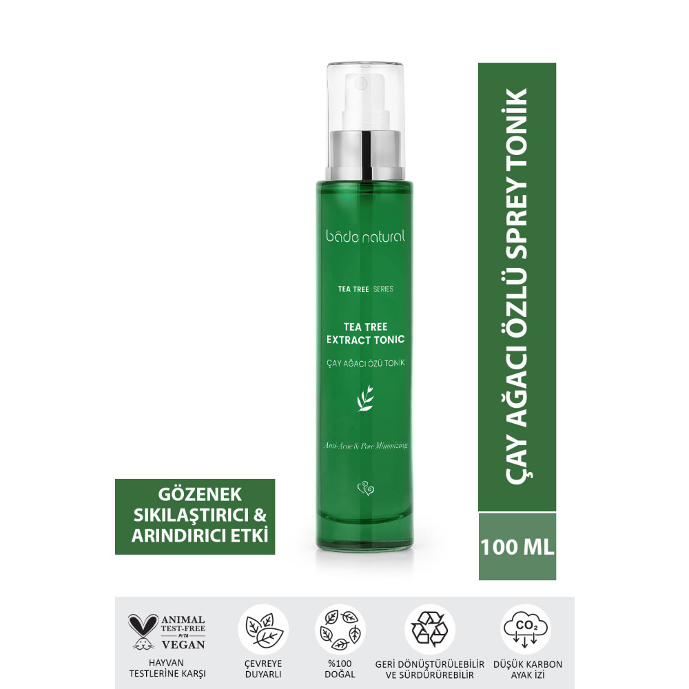 Bade Natural Çay Ağacı Akne Karşıtı Tonik Gözenek Sıkılaştırıcı Ve Arındırıcı 100 ml Cilt ve Yüz Bakımı Fiyatı