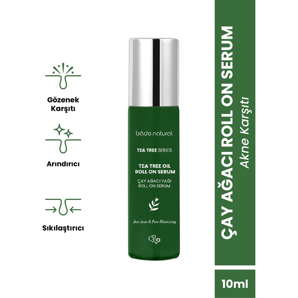 Bade Natural Çay Ağacı Hızlı Etkili Akne Karşıtı Roll On 10 ml Yağlı Ciltler İçin Sebum Dengeleyici Deodorantlar Fiyatı