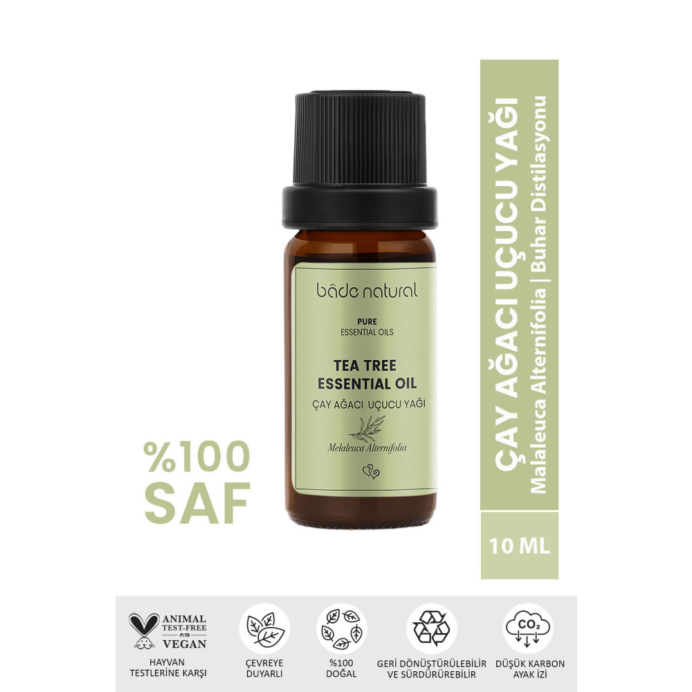 Bade Natural Çay Ağacı Uçucu Yağı %100 Saf 10 ml Cilt ve Yüz Bakımı Fiyatı
