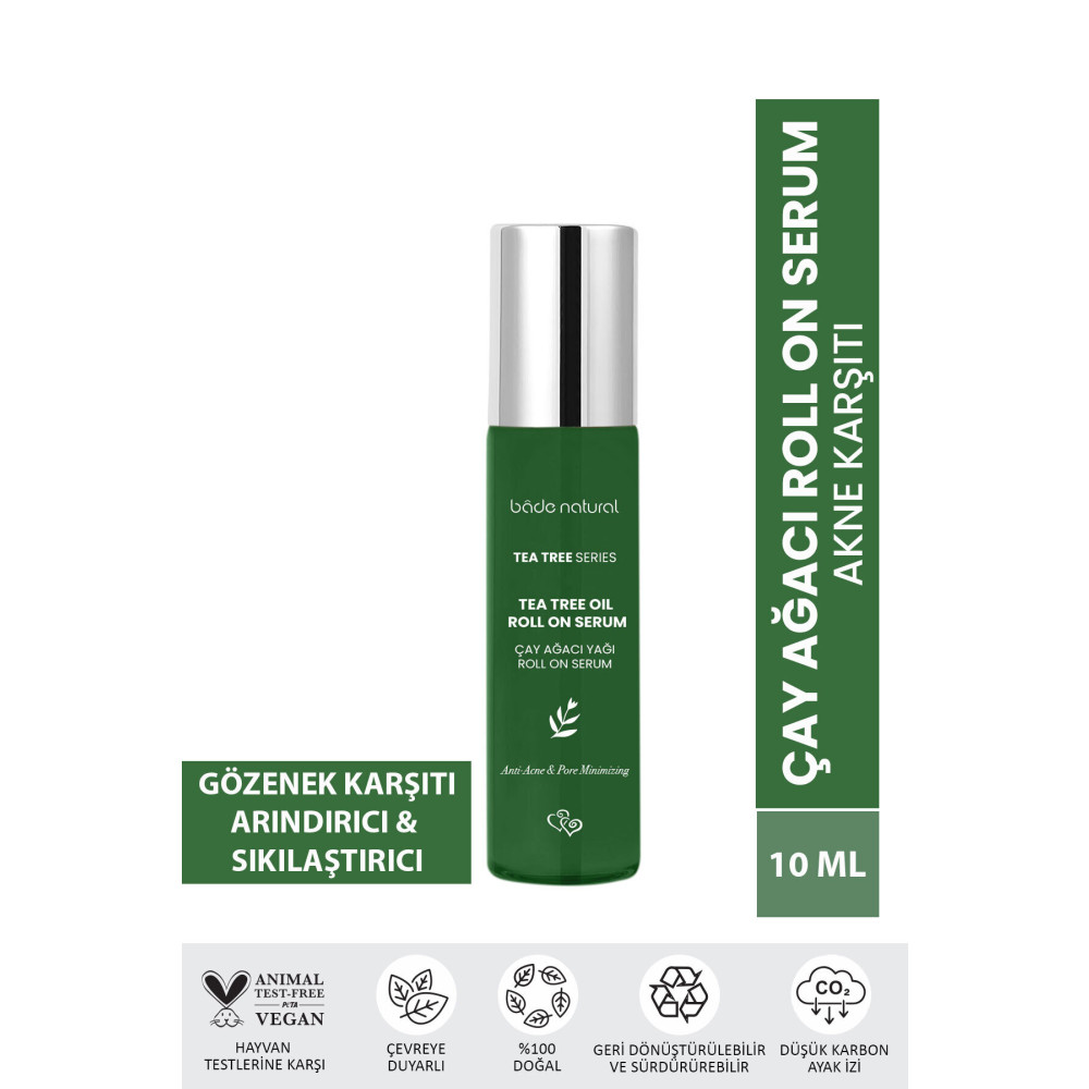 Bade Natural Çay Ağacı Yağı Hızlı Etkili Akne Karşıtı Roll On 10 ml Cilt ve Yüz Bakımı Fiyatı